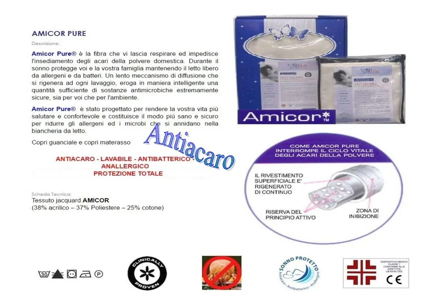 Coprimaterasso antiacaro-Amicor